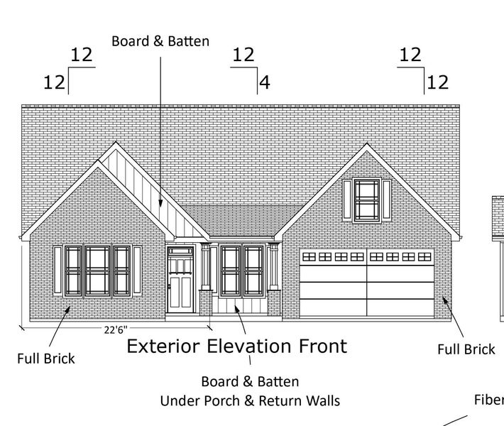 Exterior rendering of this home design in Lakeside at Blue Ridge Plantation, Taylors, SC (Image 1). Exterior rendering of this home design in Lakeside at Blue Ridge Plantation, Taylors, SC (Image 1).