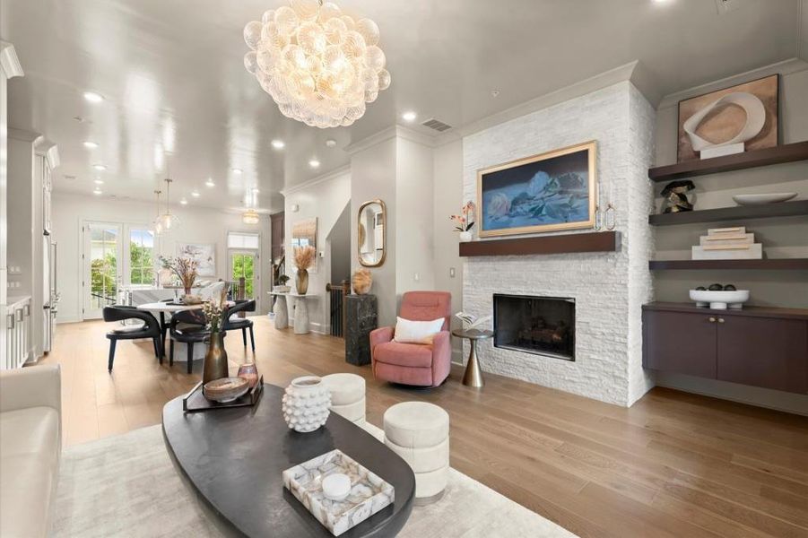 Furnished interior view inside a new home in , Alpharetta (Image 12).