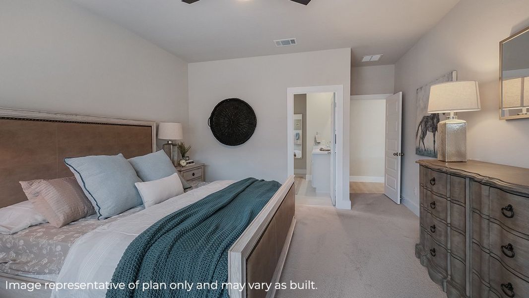 Representative furnished interior of a home built from the The Naples by D.R. Horton in Veranda, San Antonio (Image 11).