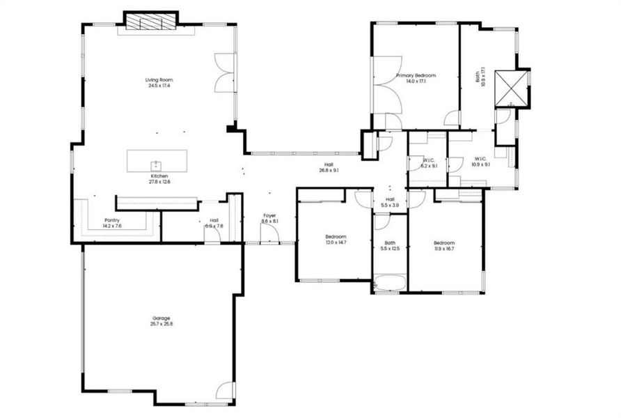 2D floor plan layout of this home in , Joshua, TX (Image 3). 2D floor plan layout of this home in , Joshua, TX (Image 3).