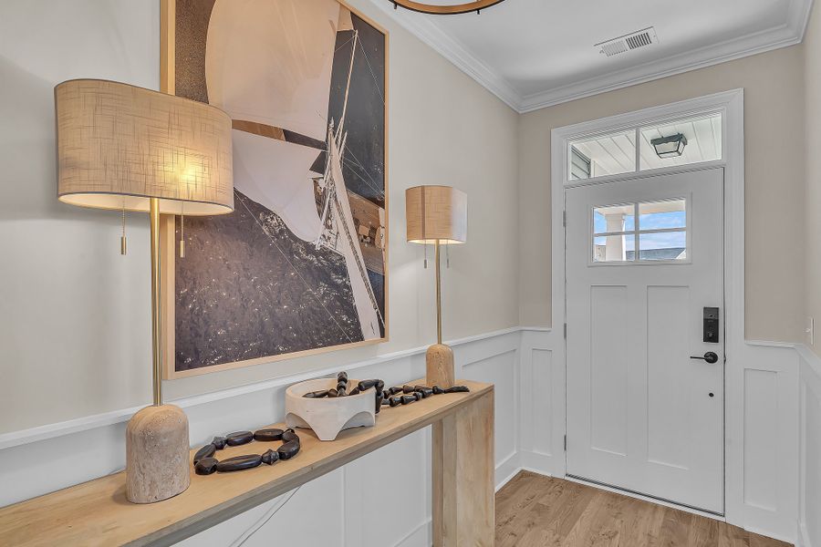 Furnished interior view inside a new home in Bridgewater - Shorehaven Village, Little River (Image 18).