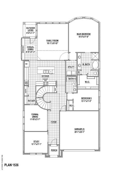 Plan 1536 1st Floor