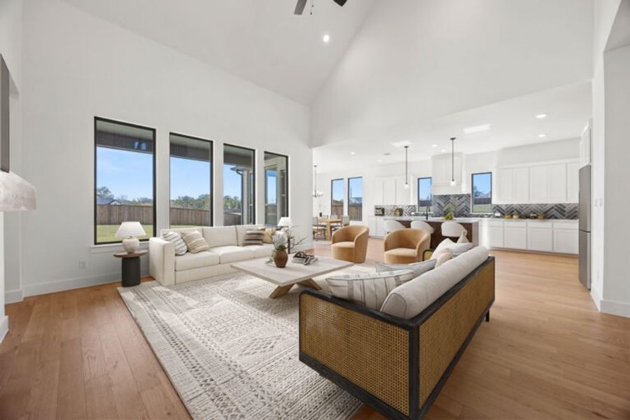 Furnished interior view inside a new home in Chatham Reserve, Providence Village (Image 6).