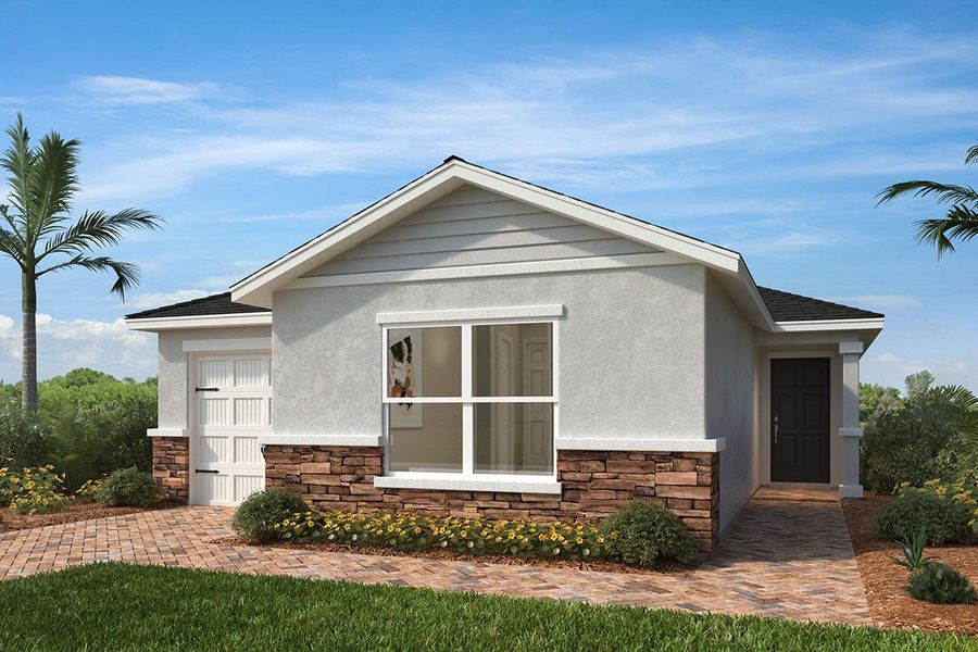 Exterior F with optional stone Exterior F with optional stone