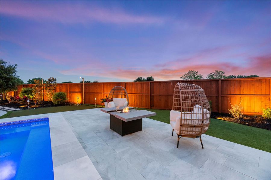 Exterior details and patio area of a home in Towne Lake 45', 50', 80', Cypress (Image 23).