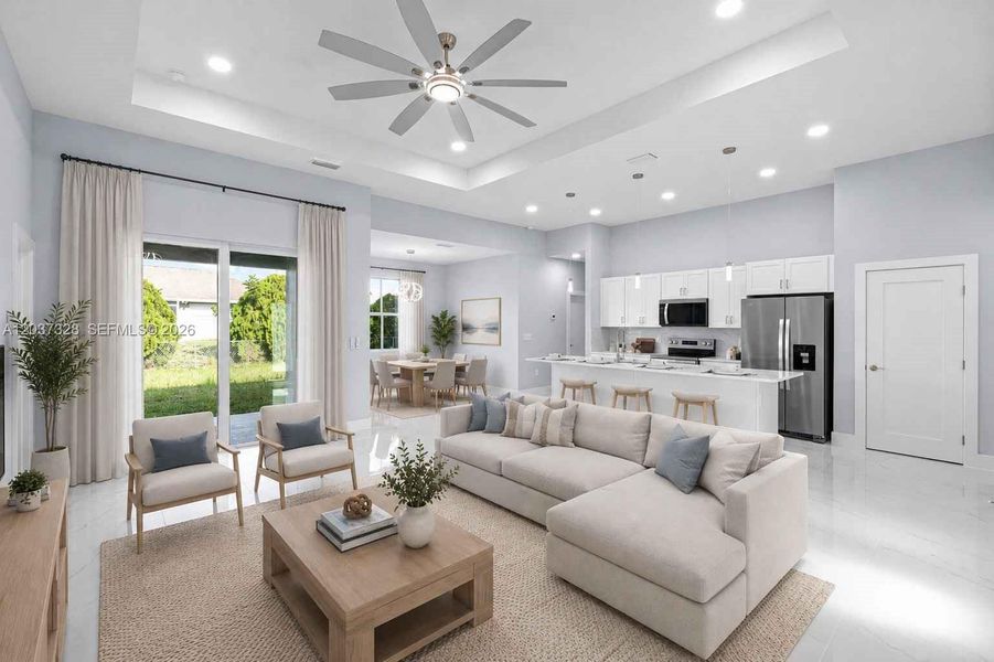 Furnished interior view inside a new home in , Lehigh Acres (Image 5).