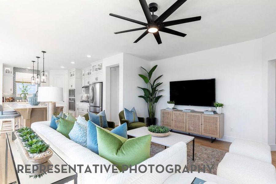 Furnished interior view inside a new home in Pomona, Manvel (Image 25).