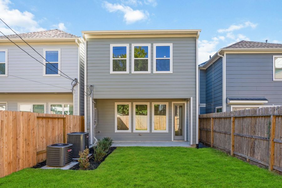 Step outside to your wide, covered porch, overlooking a generously sized, fully sodded yard, enclosed by a cedar privacy fence for moments of peaceful solitude. Step outside to your wide, covered porch, overlooking a generously sized, fully sodded yard, enclosed by a cedar privacy fence for moments of peaceful solitude.