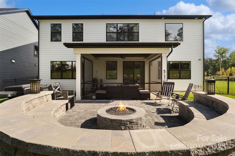 Exterior details and patio area of a home in Windell Woods, Tega Cay (Image 4).
