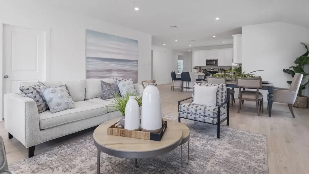 Representative furnished interior of a home built from the Kingston - X40K by D.R. Horton in Harvest Pointe, Needville (Image 9).