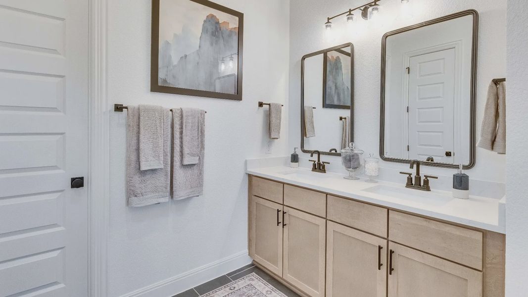 Model home photos of similar floorplans, not pictures of actual home.