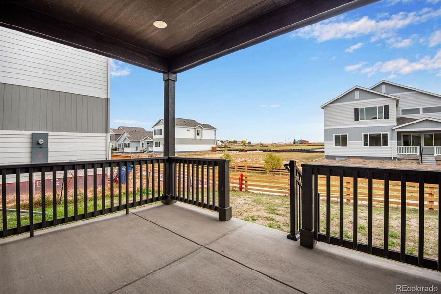 Exterior details and patio area of a home in Reunion Ridge, Commerce City (Image 3).