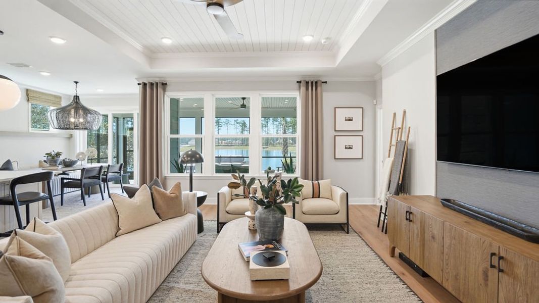 Representative furnished interior of a home built from the Prestige by Del Webb in Del Webb Point Hope, Charleston (Image 9). Representative furnished interior of a home built from the Prestige by Del Webb in Del Webb Point Hope, Charleston (Image 9).