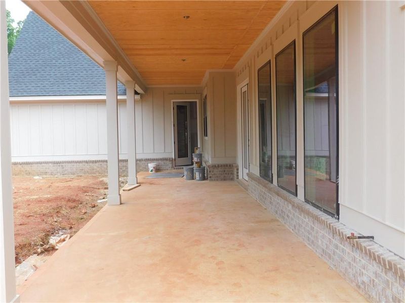 Exterior details and patio area of a home in , Commerce (Image 3).