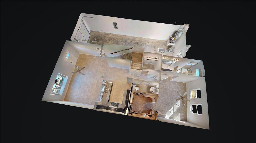 2D floor plan layout of this home in East Gate Villas, Willis, TX (Image 6).