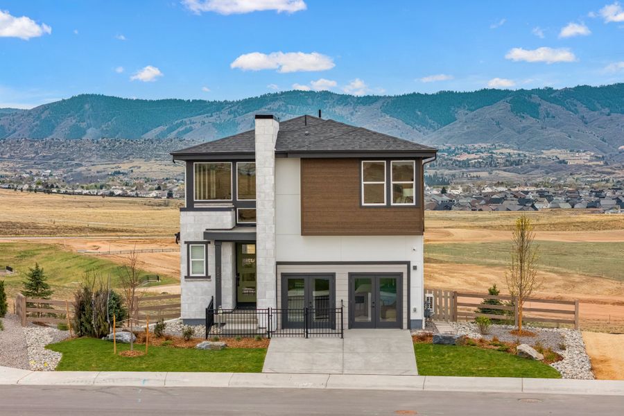 Representative exterior photo of a completed home built from the 3 by Trumark Homes in Trumark Homes at Sterling Ranch, Littleton, CO (Image 21).