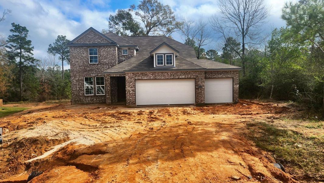 In-progress construction of a new home in Oakwood Ranch, Willis, TX (Image 4).
