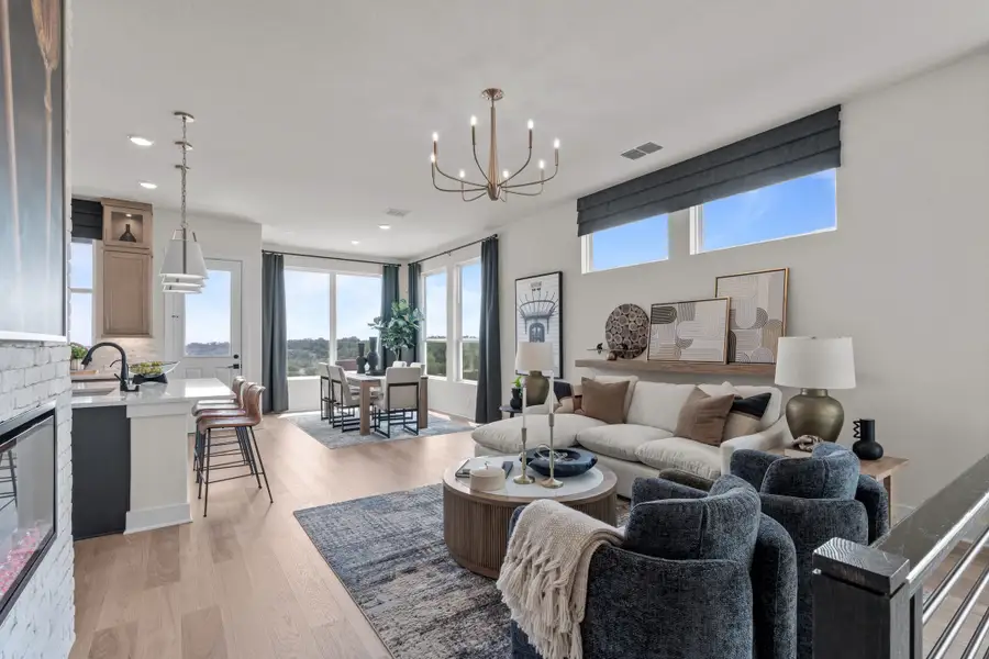 Furnished interior view inside a new home in Prominence, San Antonio (Image 5).