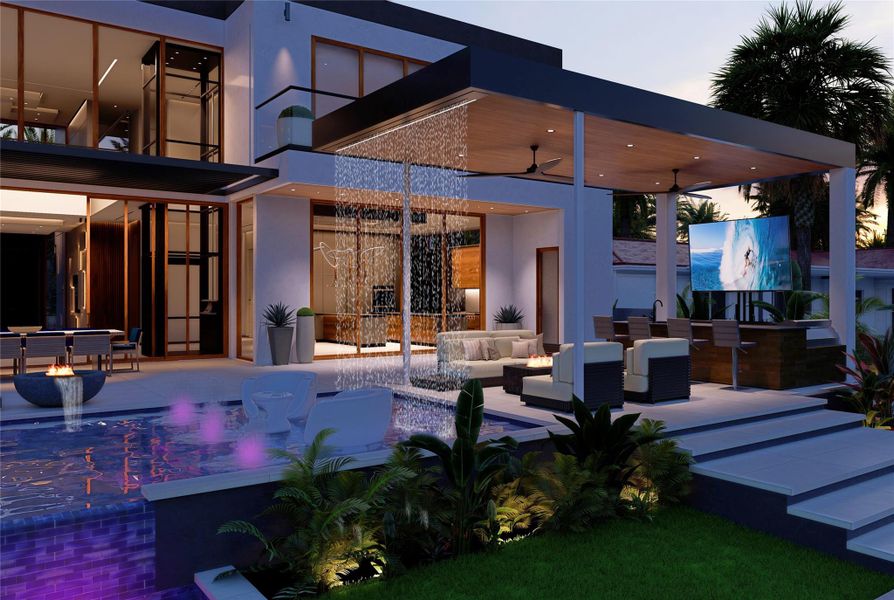 Exterior details and patio area of a home in , Lighthouse Point (Image 18). Exterior details and patio area of a home in , Lighthouse Point (Image 18).