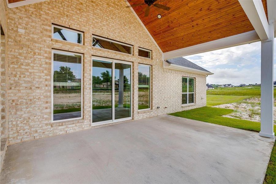 Front exterior of a new home in Aledo Heights, Aledo, TX, highlighting curb appeal (Image 24).