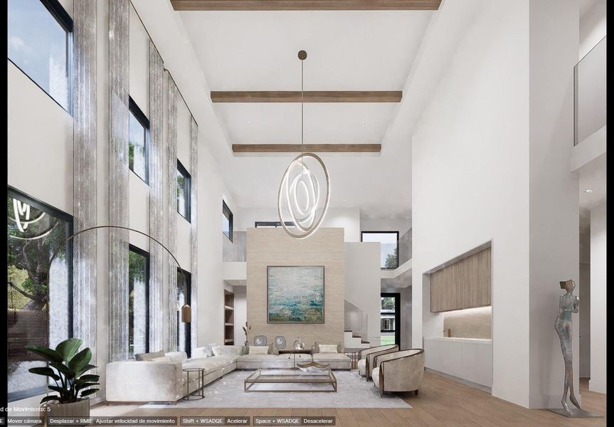 Furnished interior view inside a new home in , Houston (Image 8).
