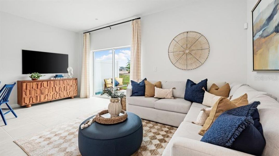 Furnished interior view inside a new home in The Towns at Firethorn, Parrish (Image 9).