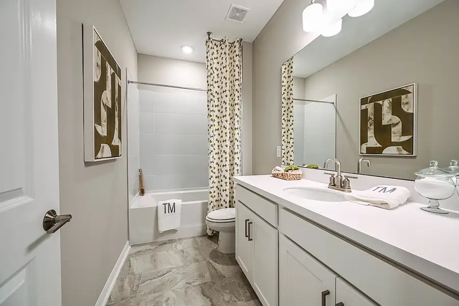 Furnished interior view inside a new home in Cherry Elm at SilverLeaf, St. Augustine (Image 25). Furnished interior view inside a new home in Cherry Elm at SilverLeaf, St. Augustine (Image 25).