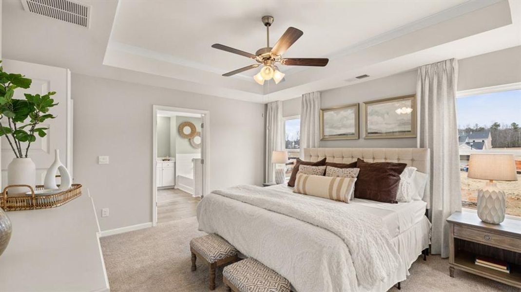 Furnished interior view inside a new home in Heritage Pointe, Senoia (Image 12).