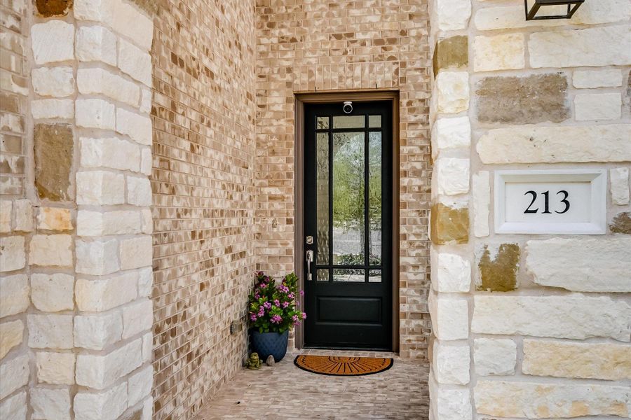 Covered entry porch