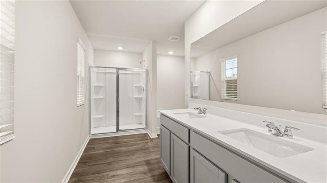 Furnished interior view inside a new home in Preserve at Dove Creek, Statham (Image 25).