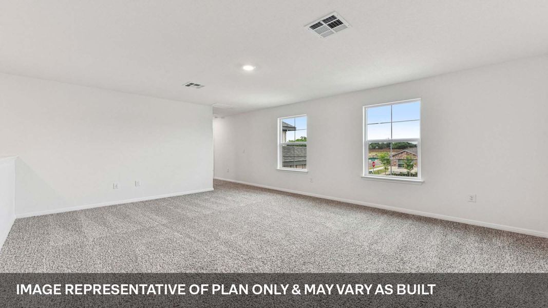 Representative unfurnished interior of a home built from the The Mitchell by D.R. Horton in Bar W Ranch, Leander (Image 26).