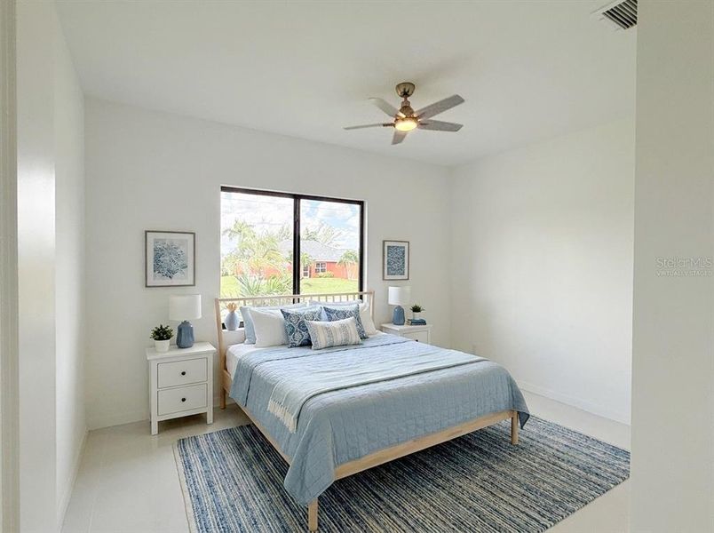 Furnished interior view inside a new home in , Cape Coral (Image 33). Furnished interior view inside a new home in , Cape Coral (Image 33).