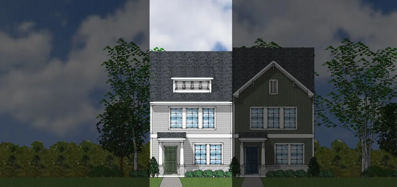 Exterior rendering of this home design in Astoria, Columbia, SC (Image 1). Exterior rendering of this home design in Astoria, Columbia, SC (Image 1).