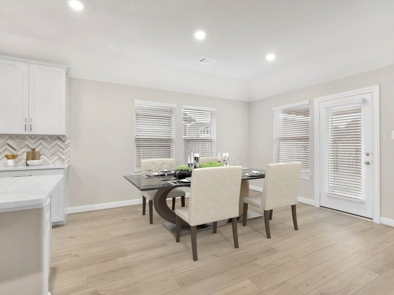 Furnished interior view inside a new home in Pine Lake Cove - Classic Series, Montgomery (Image 12).