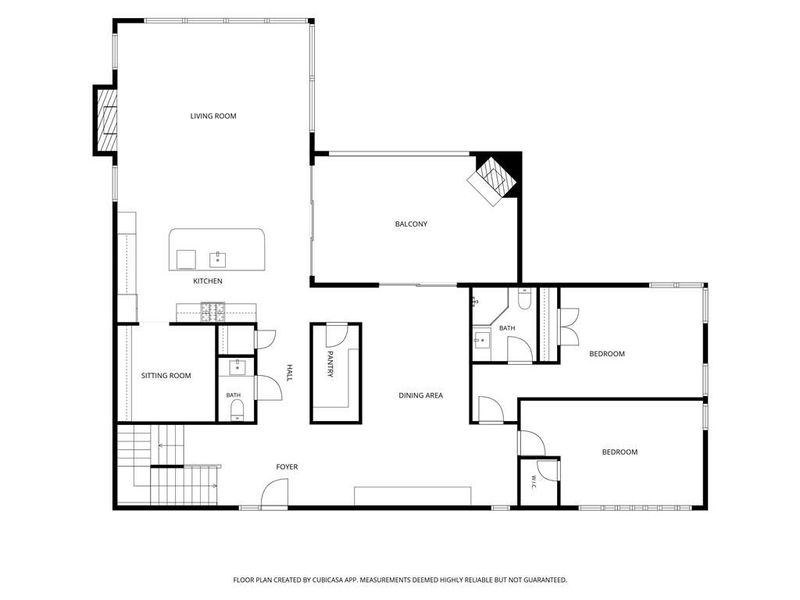 2D floor plan layout of this home in , Atlanta, GA (Image 4).