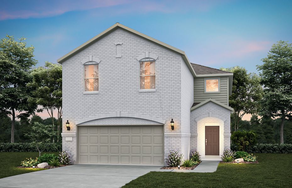 Representative exterior photo of a completed home built from the San Luis by Pulte Homes in Ribbonwood, Aubrey, TX (Image 26). Representative exterior photo of a completed home built from the San Luis by Pulte Homes in Ribbonwood, Aubrey, TX (Image 26).