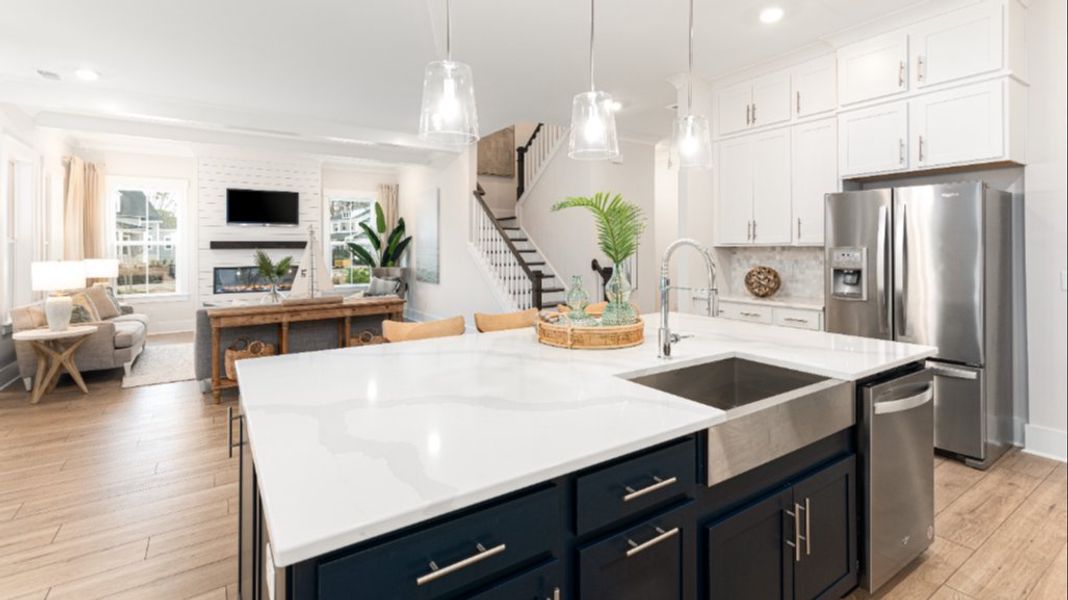 Representative furnished interior of a home built from the Keeneland II by DRB Homes in Ballam Oaks, Mount Pleasant (Image 4).