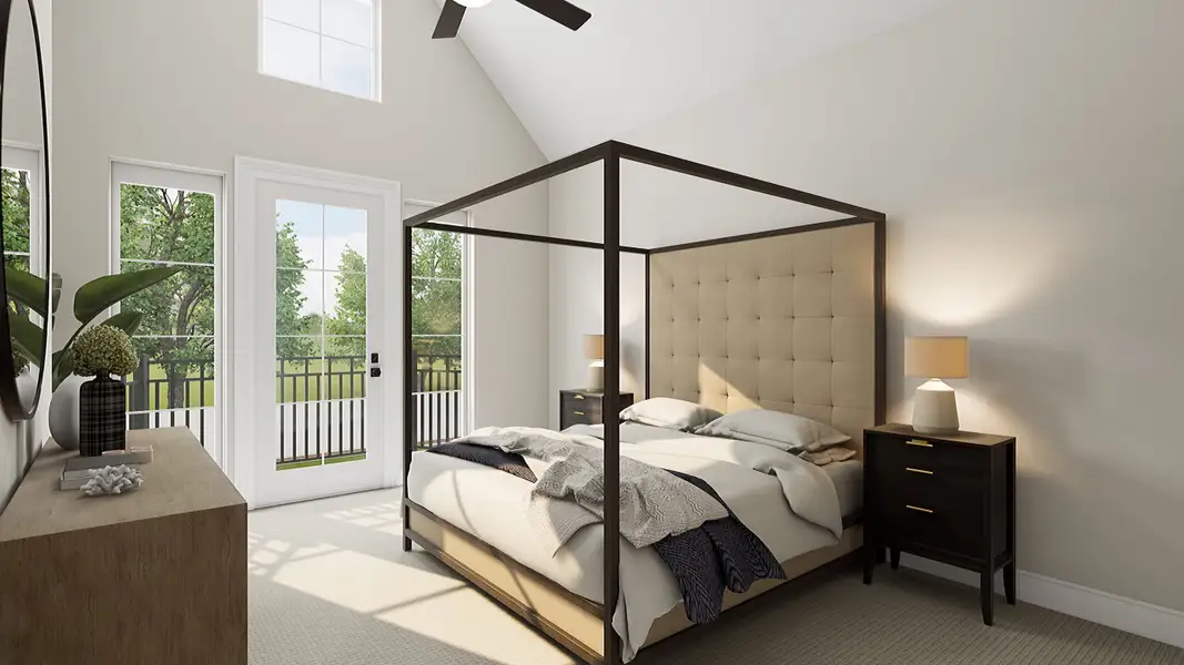 Representative furnished interior of a home built from the Ellington by Grenadier Homes in The Townhomes at Swan Lake Estates, Dallas (Image 9).