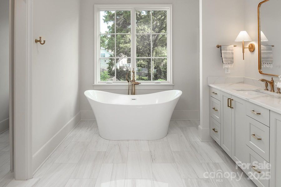 Furnished interior view inside a new home in , Charlotte (Image 24).