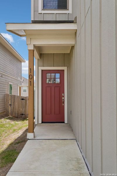 Exterior details and patio area of a home in Magnolia Village North, San Antonio (Image 23).