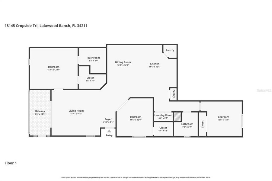 2D floor plan layout of this home in Star Farms at Lakewood Ranch, Lakewood Ranch, FL (Image 5).