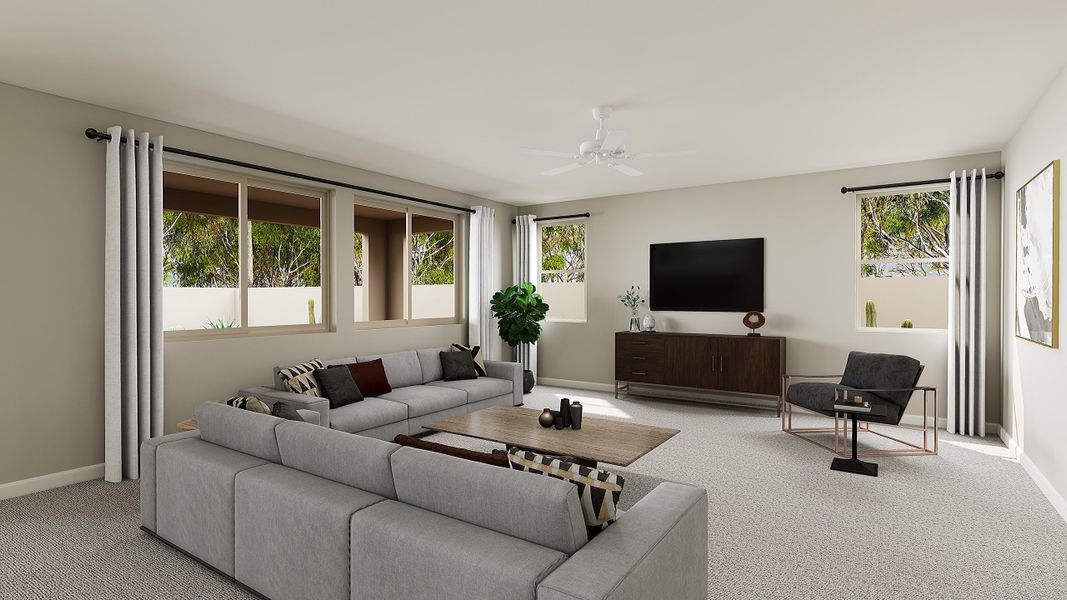 Representative furnished interior of a home built from the Laguna Plan 3513 by Tri Pointe Homes in Terraza, San Tan Valley (Image 5).