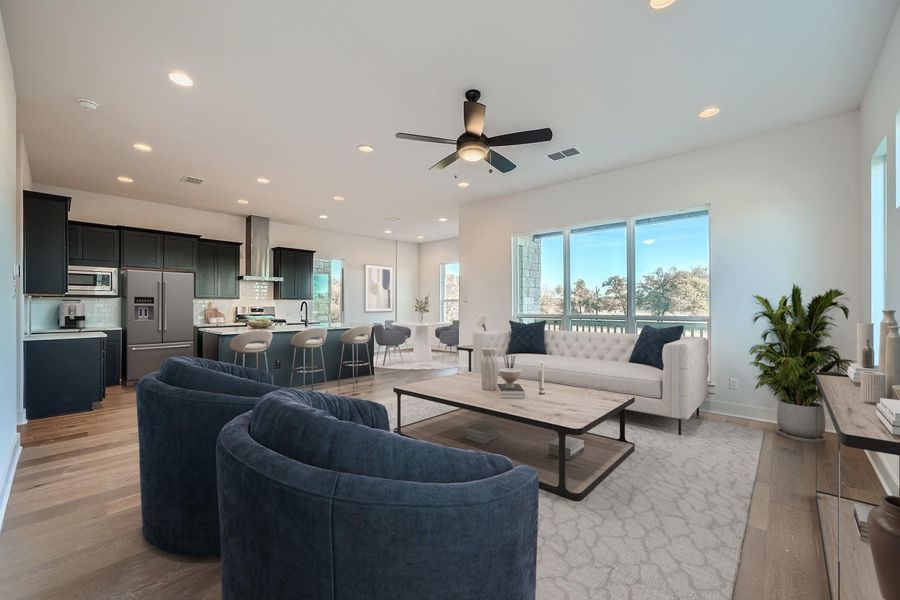 Furnished interior view inside a new home in Chester Ranch Place, Round Rock (Image 4).