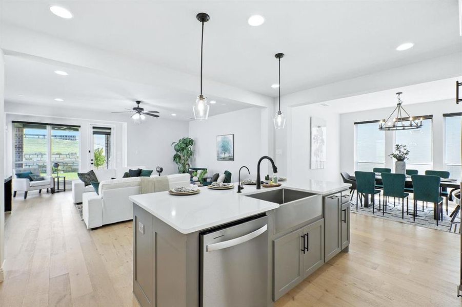 Furnished interior view inside a new home in , Lewisville (Image 17). Furnished interior view inside a new home in , Lewisville (Image 17).