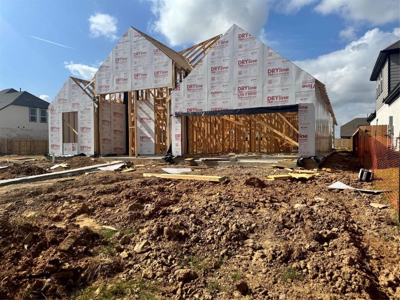 Actual progress of your home.