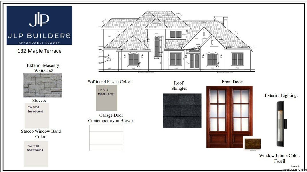 Sample of building materials used in homes in , New Braunfels (Image 19).