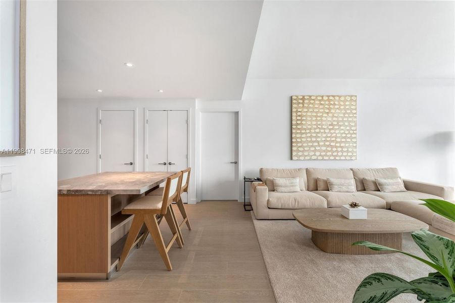 Furnished interior view inside a new home in , Miami Beach (Image 14).