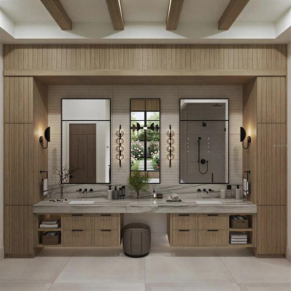 Furnished interior view inside a new home in Lake Sheen Sound, Orlando (Image 36).