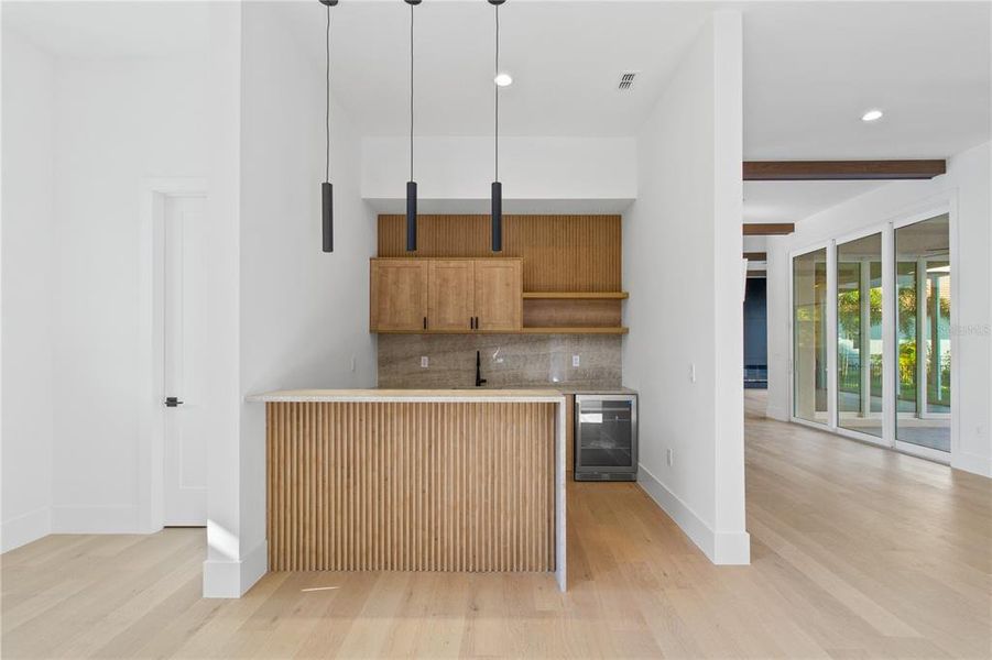 Wet Bar in Living area