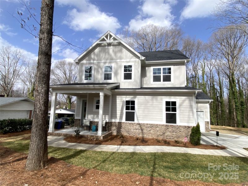 Front exterior of a new home in , Mooresville, NC, highlighting curb appeal (Image 18).